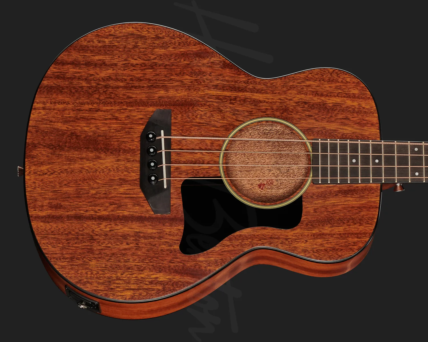 Harley Benton Custom Line GS-Travel-E Akustikbass Mahagoni