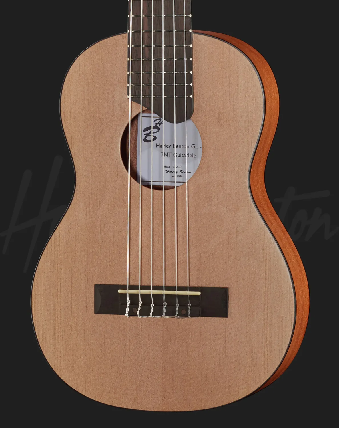Harley Benton Santos Series GL-2NT Guitalele Natur Nylon Reise