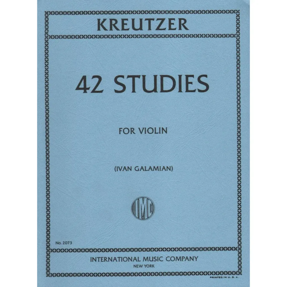 International Kreutzer 42 Etüden Violinnoten Galamian Fortgeschritten