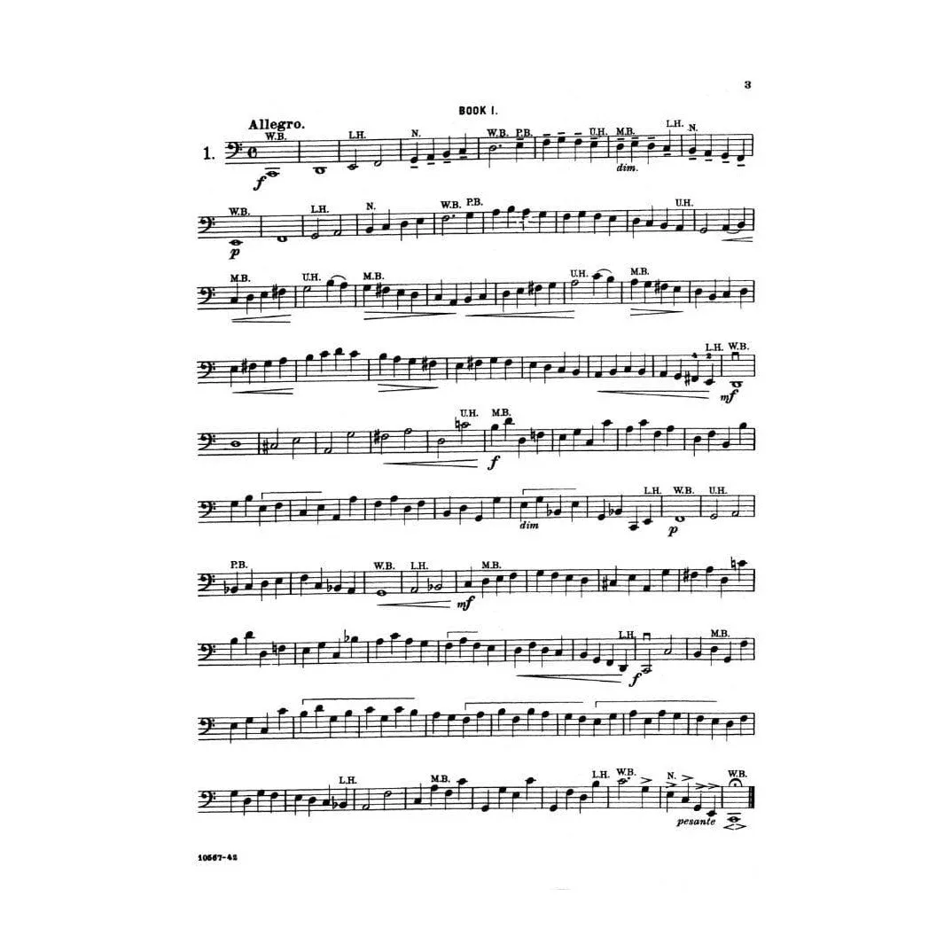 Carl Fischer Dotzauer 62 Etüden Vol.1 Nr.1-34 Cellonoten