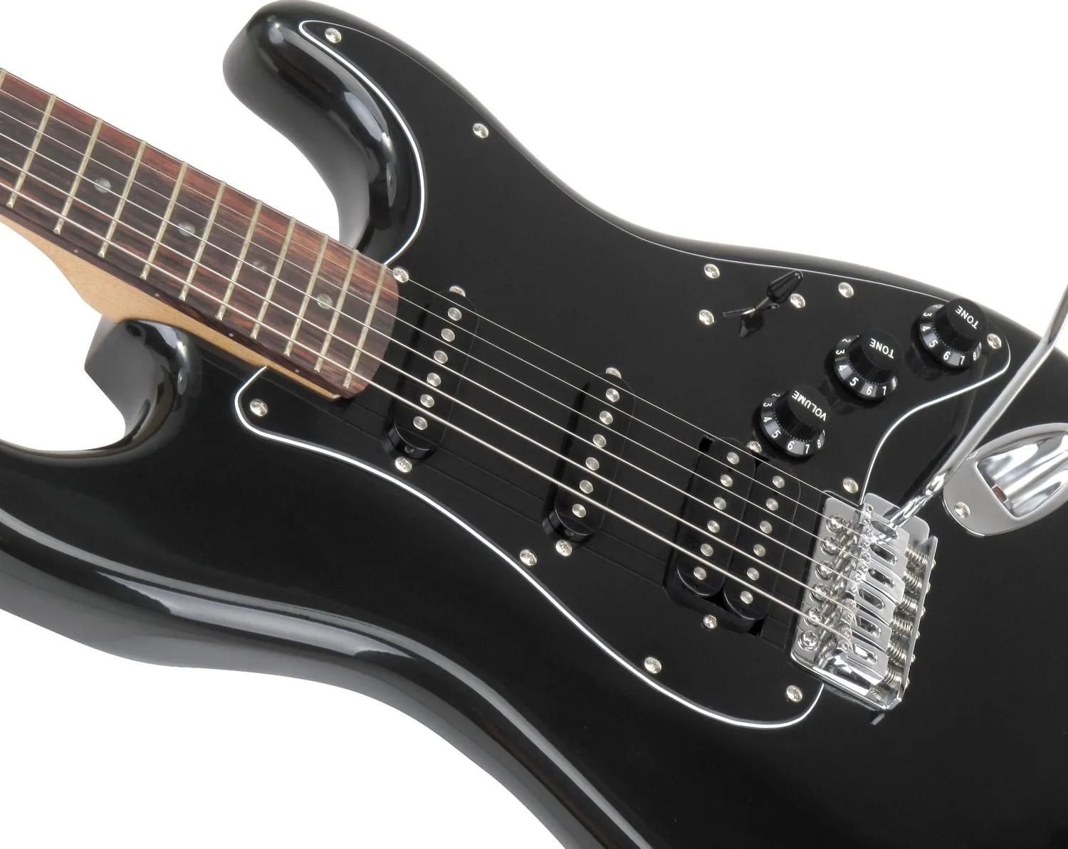 Rocktile Pro ST60-BK E-Gitarre Set All Black Mahagoni AK20GR