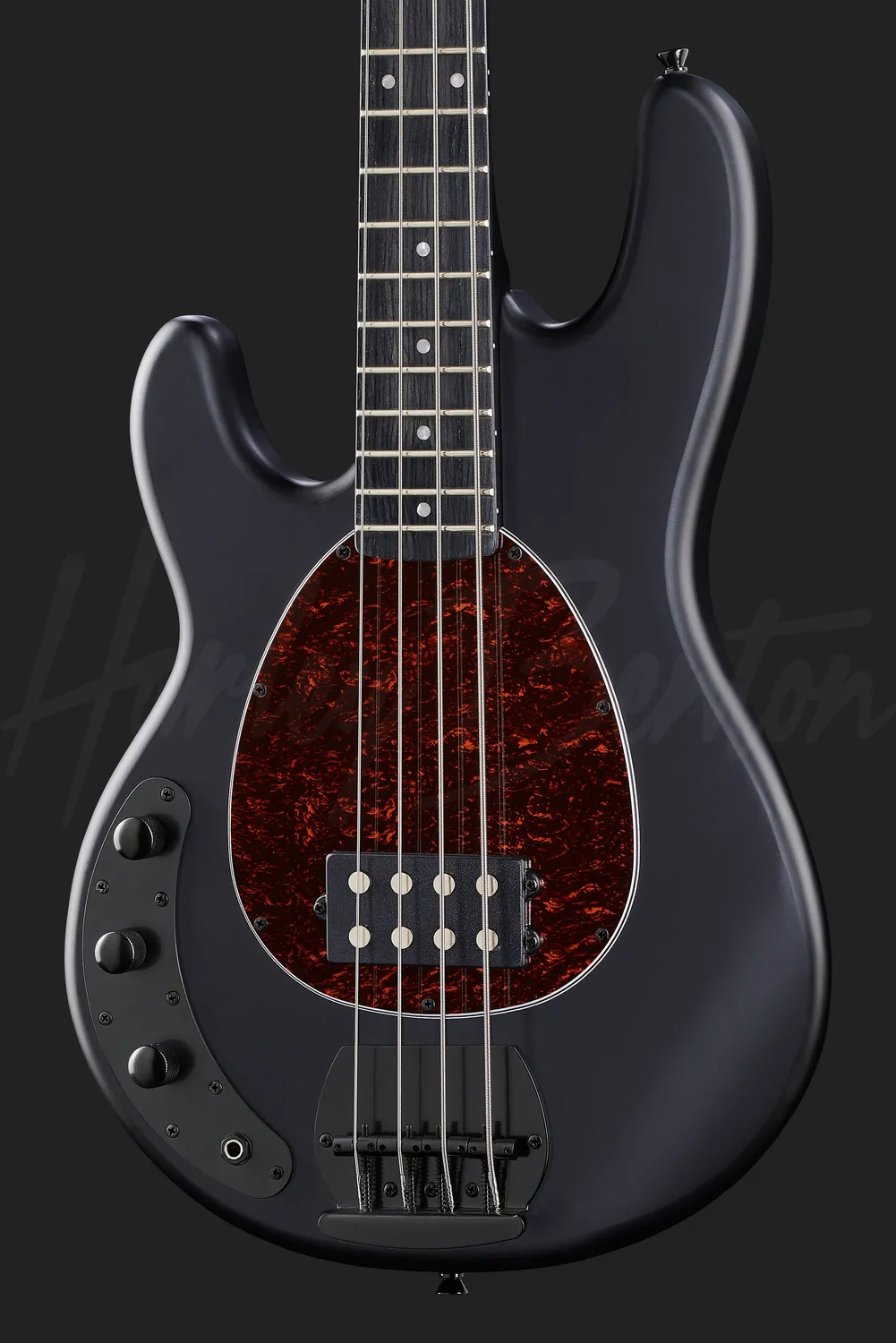 Harley Benton MB-4LH E-Bass Linkshänder Satin Black
