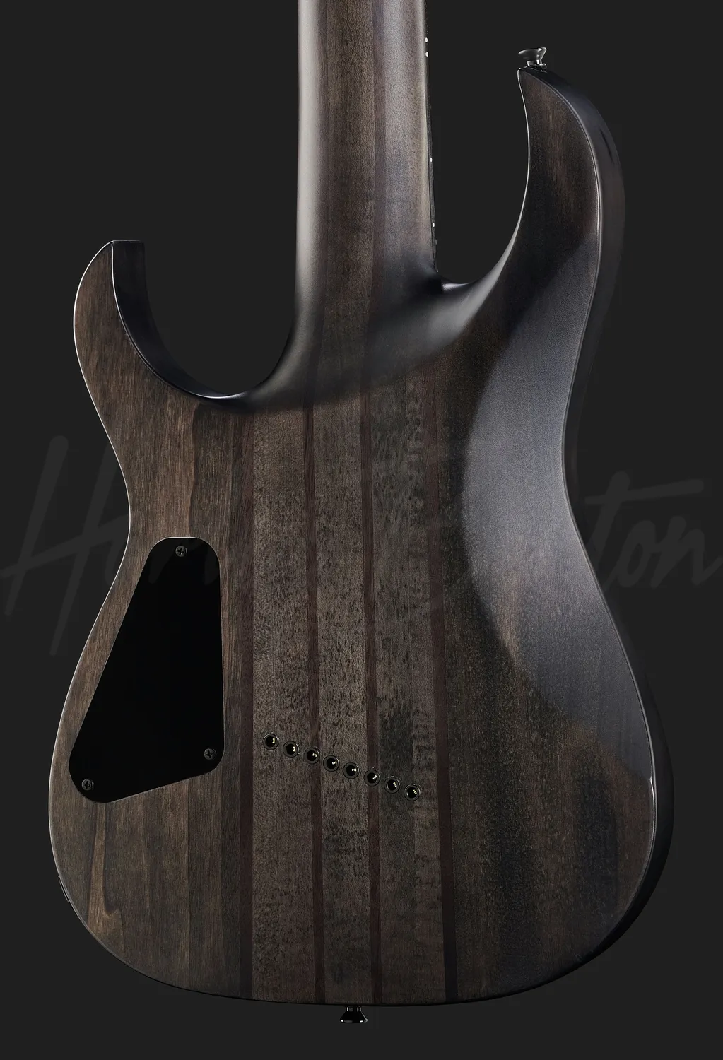 Harley Benton MultiScale-8 8-Saiter E-Gitarre schwarz