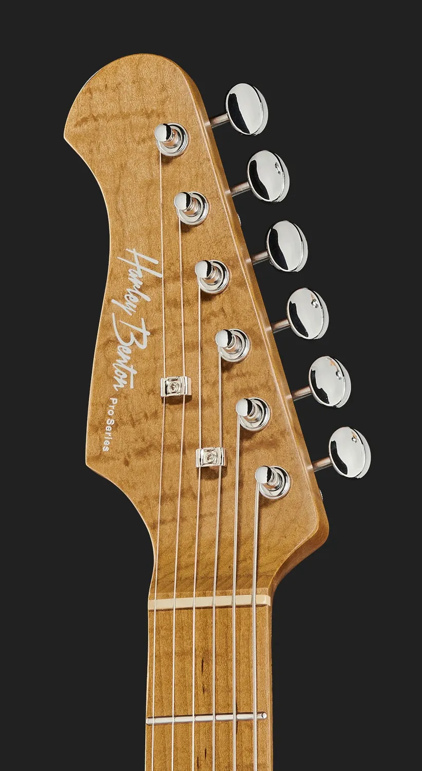 Harley Benton ST-Modern Plus MN HSS LH E-Gitarre Shell Pink Edelstahl