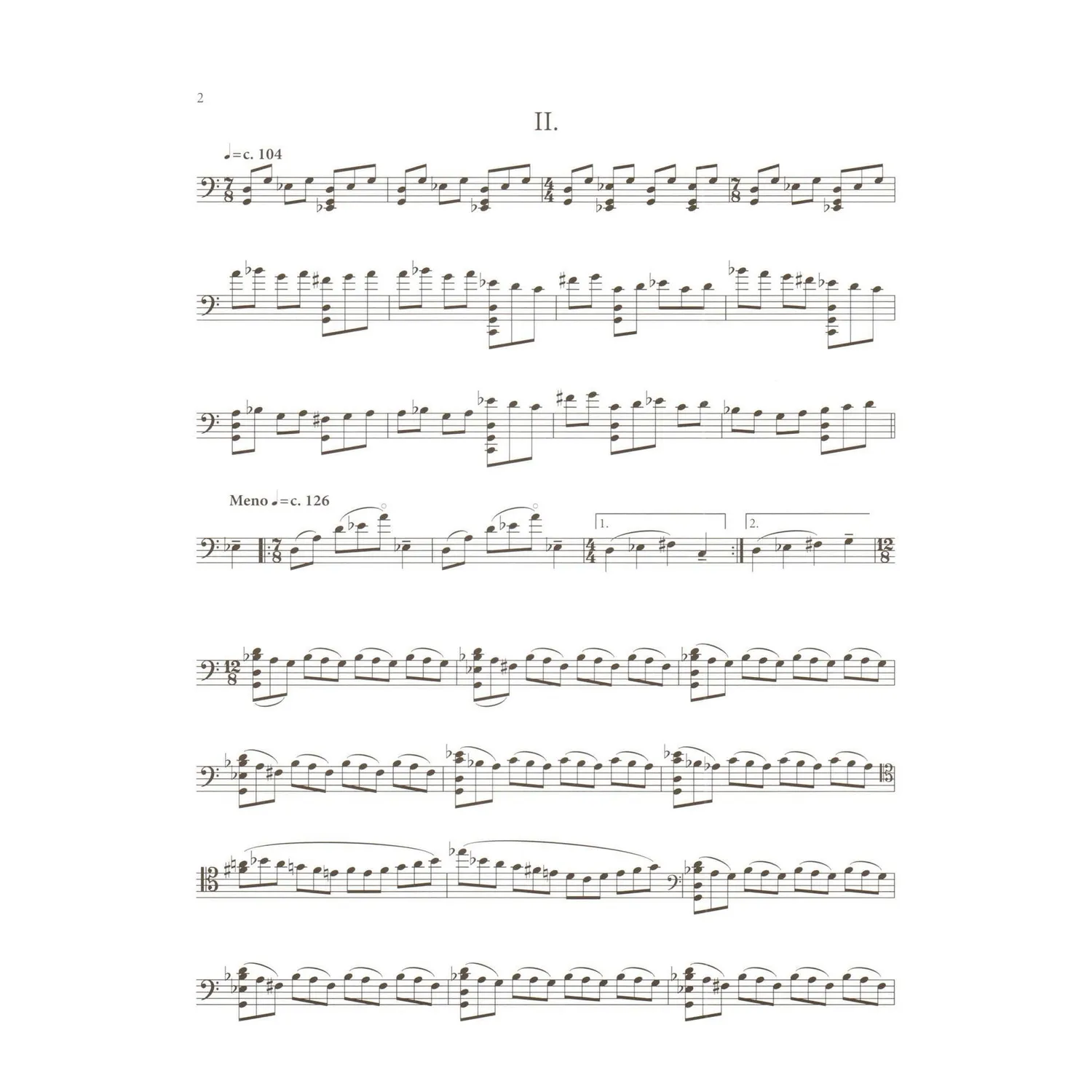 Chester Music Glass Songs Poems Noten Cello solo 9 Seiten
