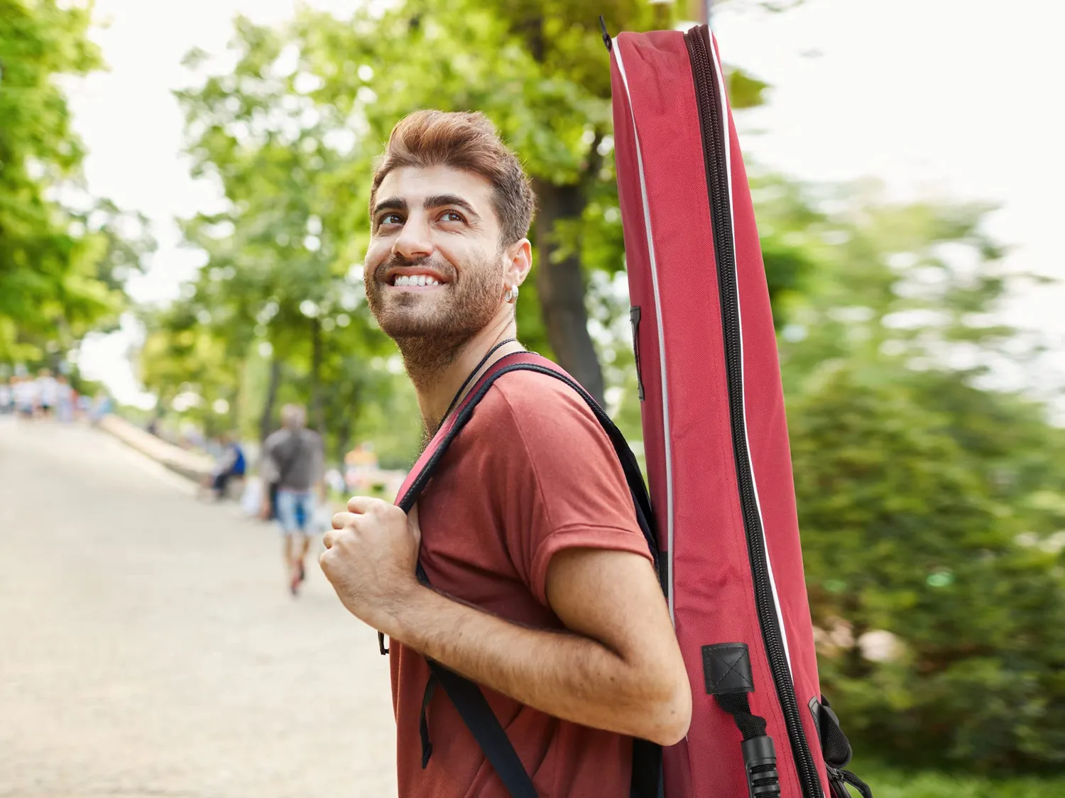 Rocktile Klassik-Gigbag 4/4 Rot wasserabweisend