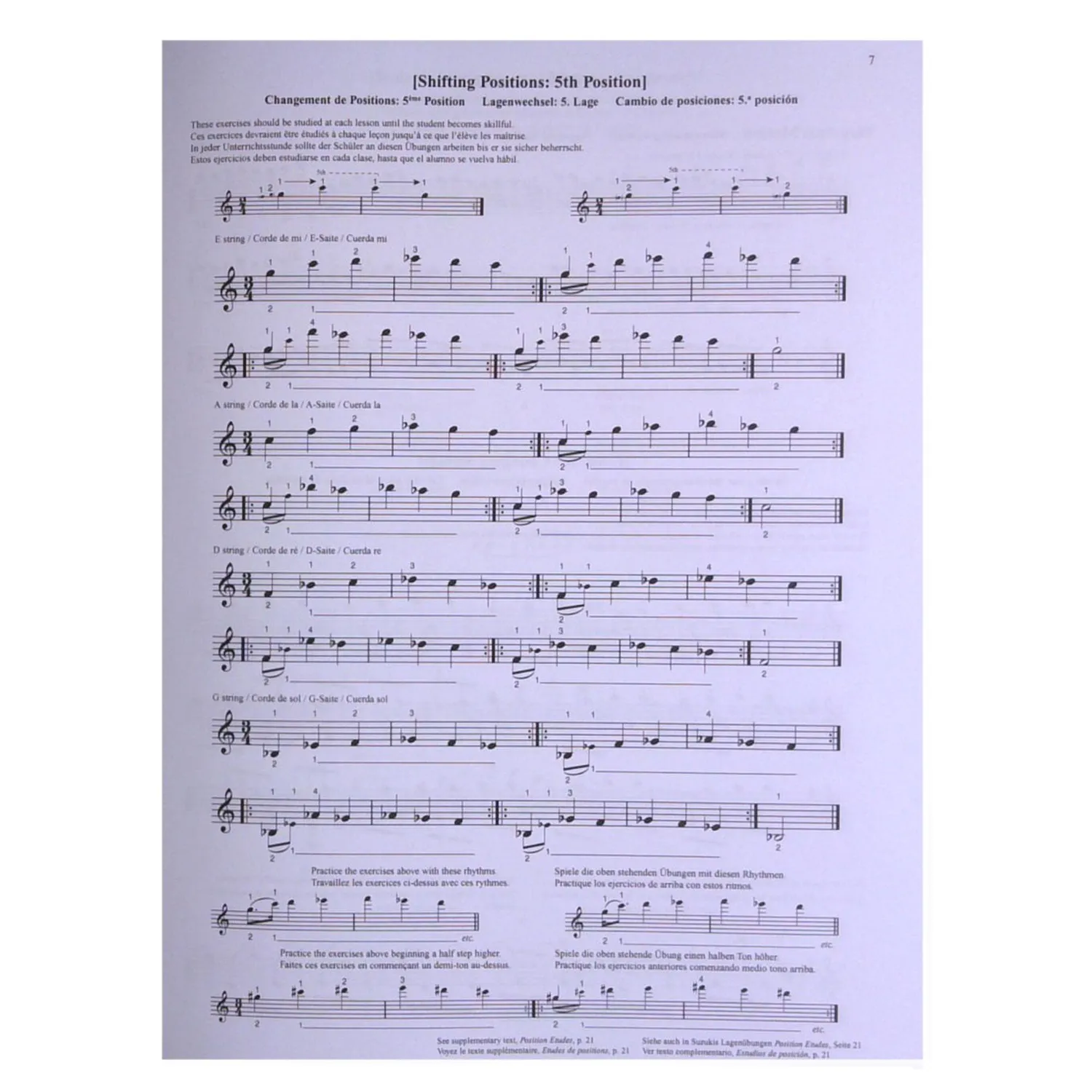 Suzuki Violin School Notenheft Band 5 Violine Muttersprache