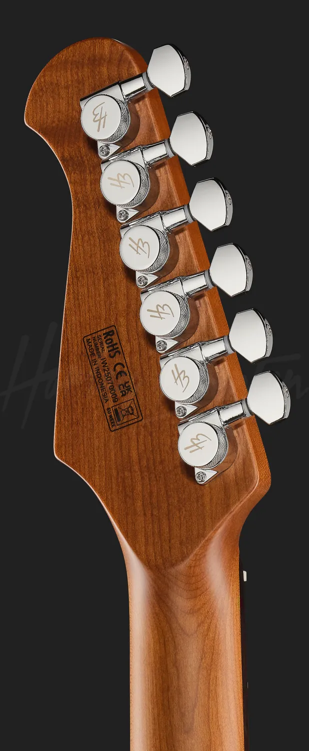 Harley Benton Progressive Fusion-IV HH RW QRG E-Gitarre Quilt Raspberry