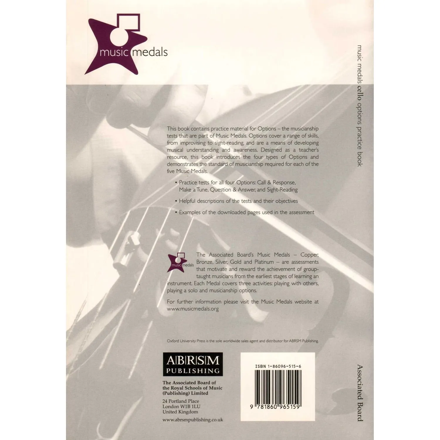 Shar Music Music Medals Cello Übungsheft Options