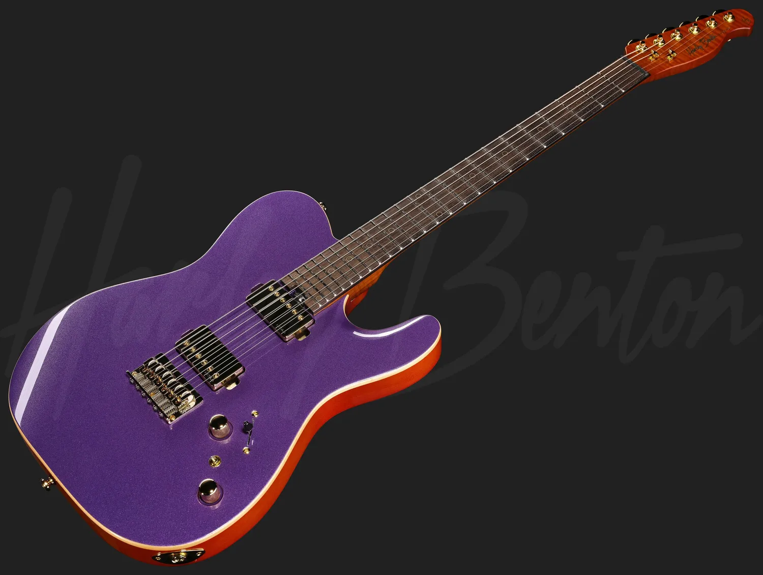 Harley Benton Fusion-T II HH RW HT E-Gitarre Purple