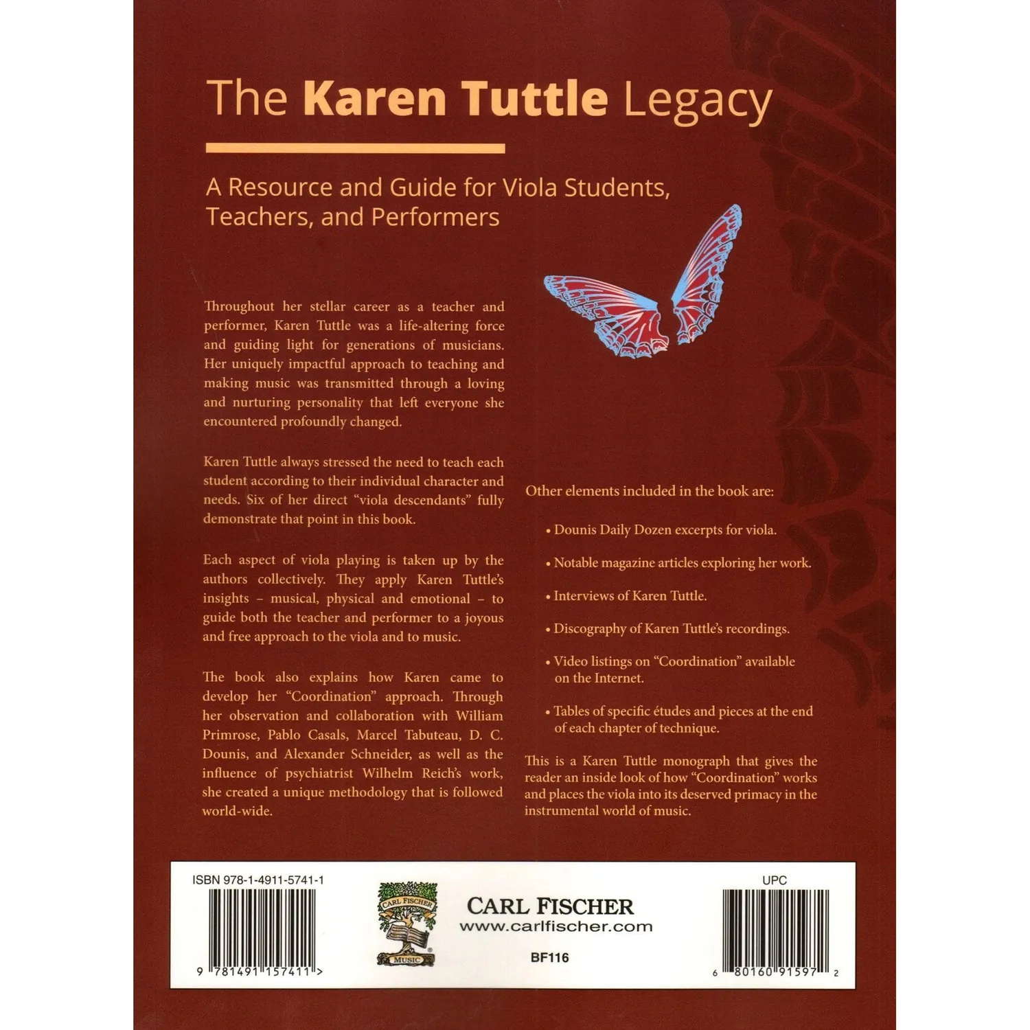 Karen Tuttle Legacy Viola Buch für Bratsche Unterricht