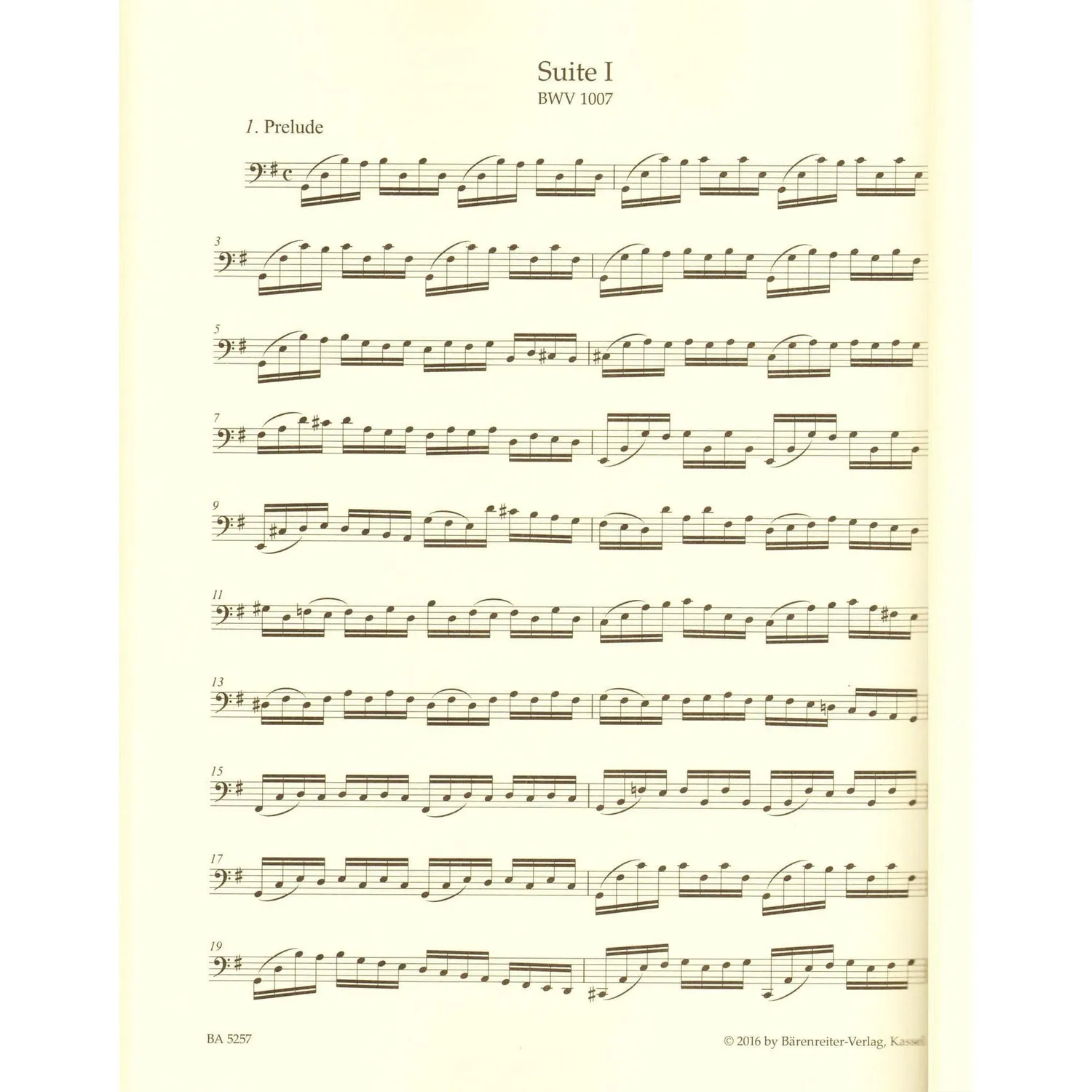 Bärenreiter Bach 6 Suiten BWV 1007-1012 Noten Cello Urtext