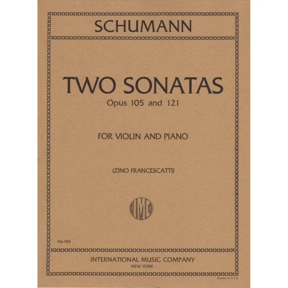 International Schumann 2 Sonaten Op 105 121 Noten Violine