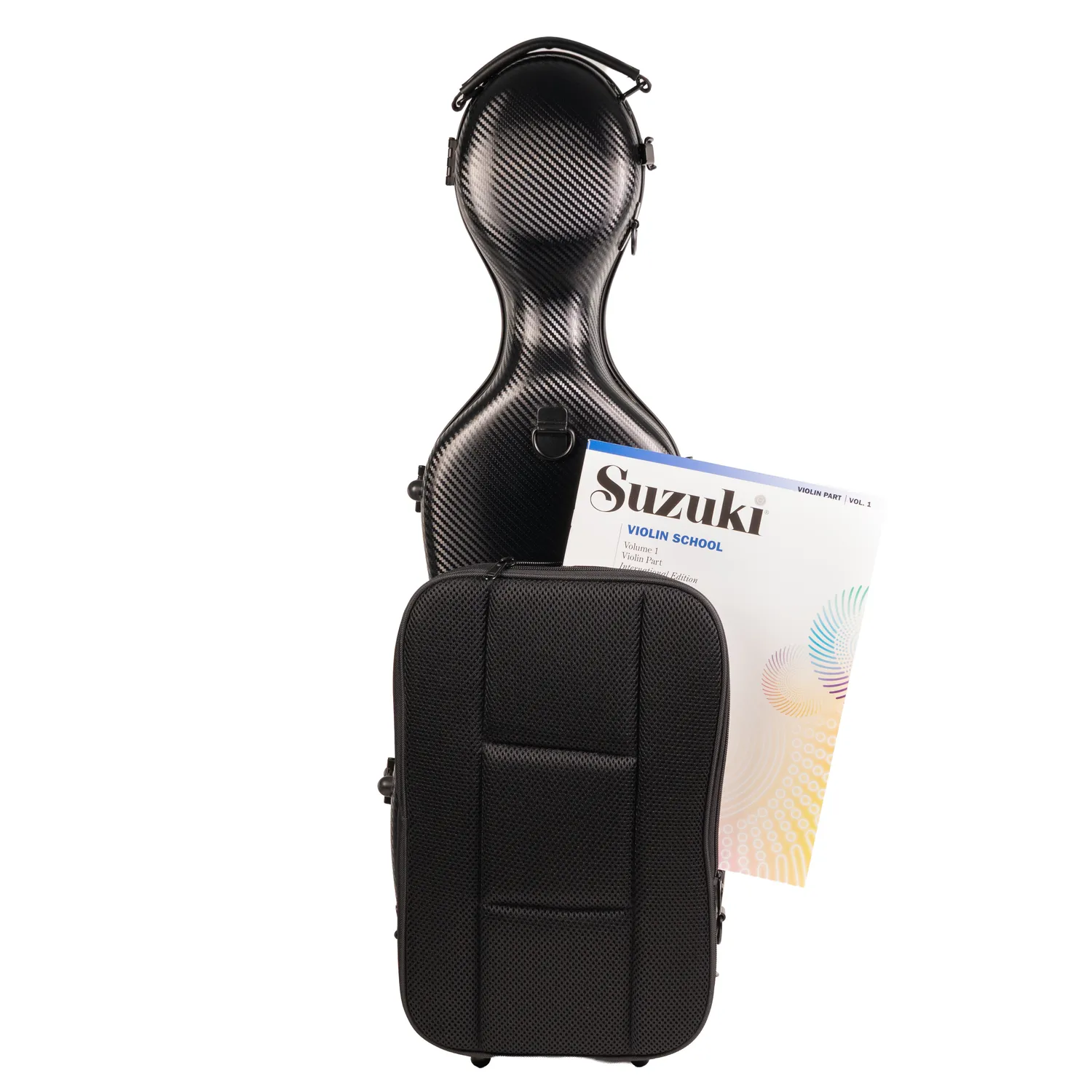 Super Light Compact Geigenkasten 4/4 Black Weave 2,5 kg