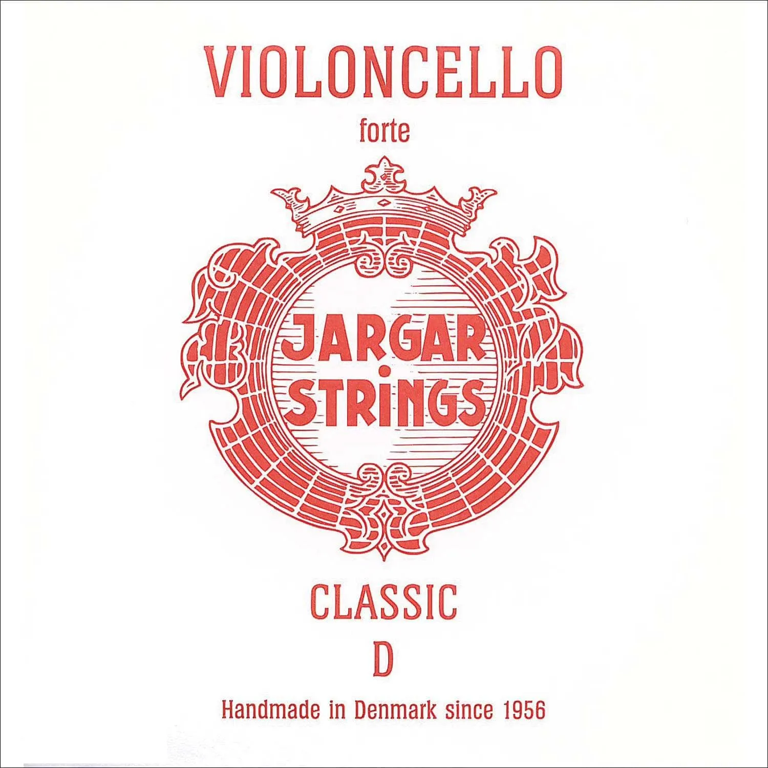 Jargar Classic Cello-Saite D 4/4 Medium Chrom Stahl