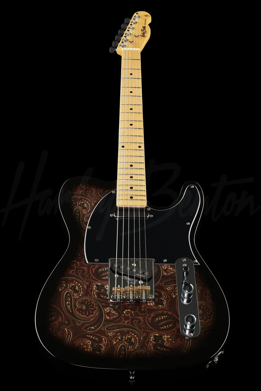 Harley Benton Classic TE-70 E-Gitarre Black Paisley