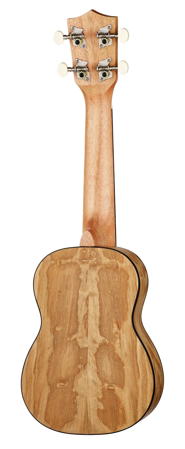 Harley Benton UK-12 Stain Ash NT Sopran-Ukulele mit Tasche