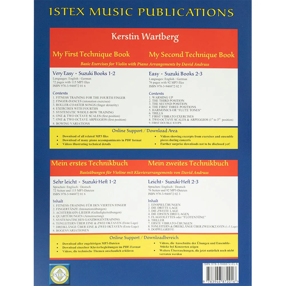 Istex My First Technique Book Violine Wartberg mit CD