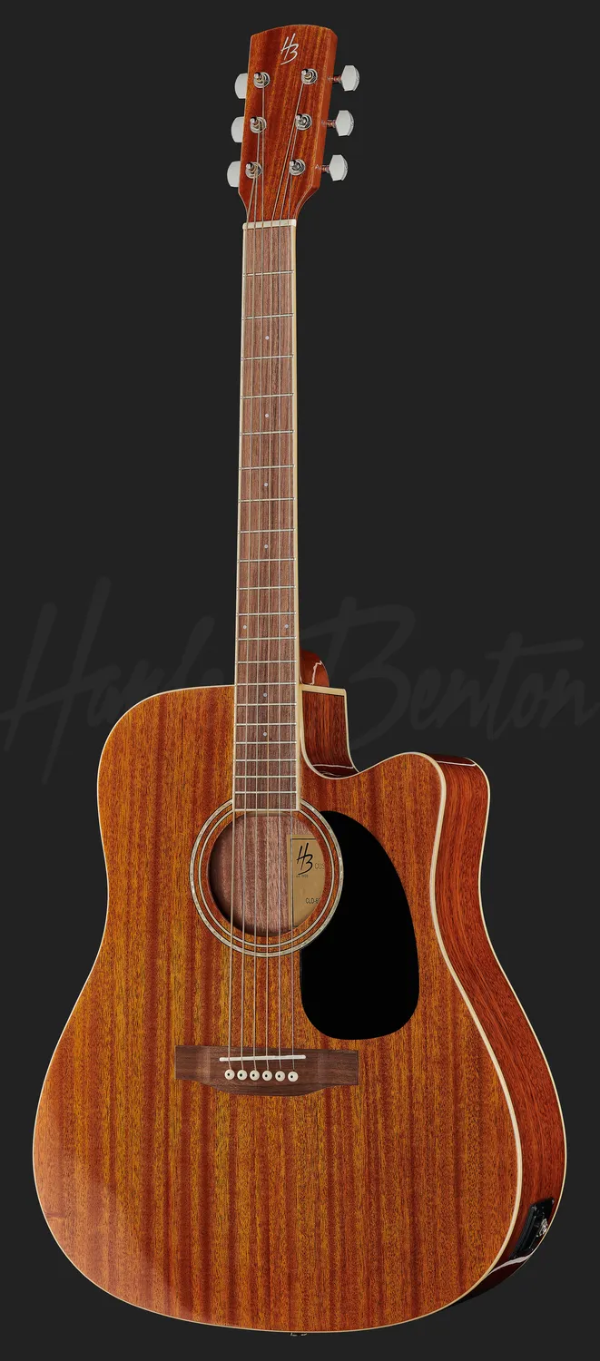 Harley Benton Custom CLD-60SMCE NT Westerngitarre Mahagoni