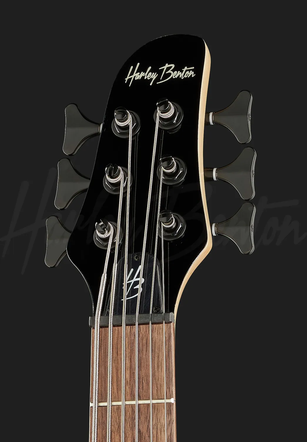 Harley Benton Pro B-650 E-Bass Schwarz 6-saitig Aktiv