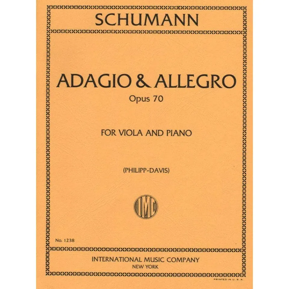 Shar Music Schumann Adagio Allegro op.70 Noten Bratsche Klavier