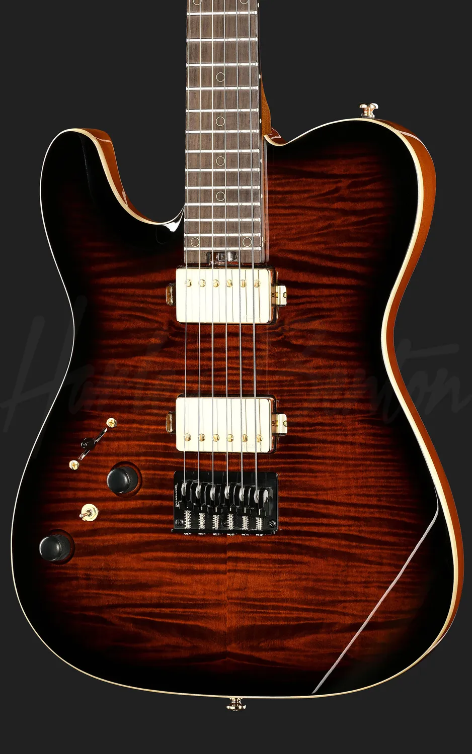 Harley Benton Progressive Fusion-T II Linkshänder E-Gitarre Burst