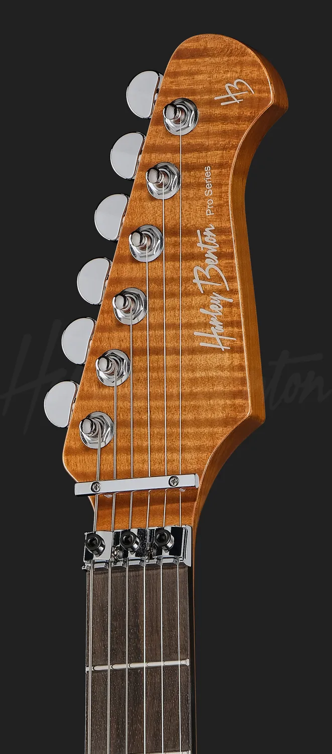 Harley Benton Fusion-IV HH RW FR QBLB E-Gitarre Quilt Blue Floyd