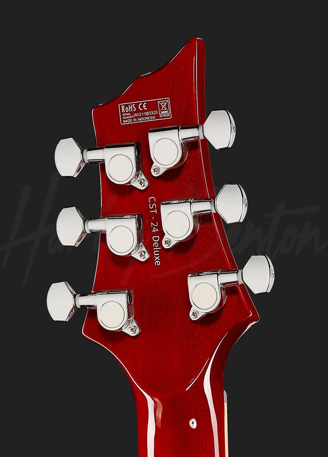 Harley Benton Deluxe CST-24T E-Gitarre Black Cherry Flame