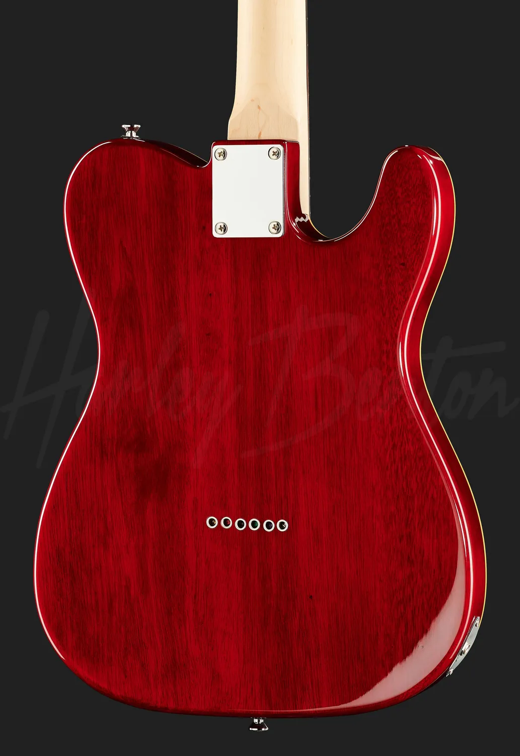 Harley Benton TE-90QM LH E-Gitarre Rot P90 Linkshänder