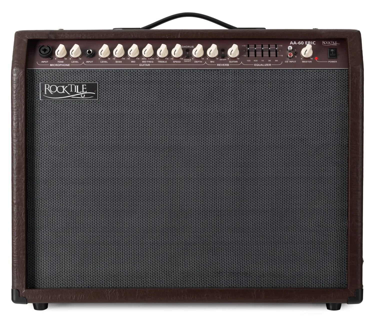 Rocktile AA-60 Eric Akustikverstärker 60W braun 2-Kanal