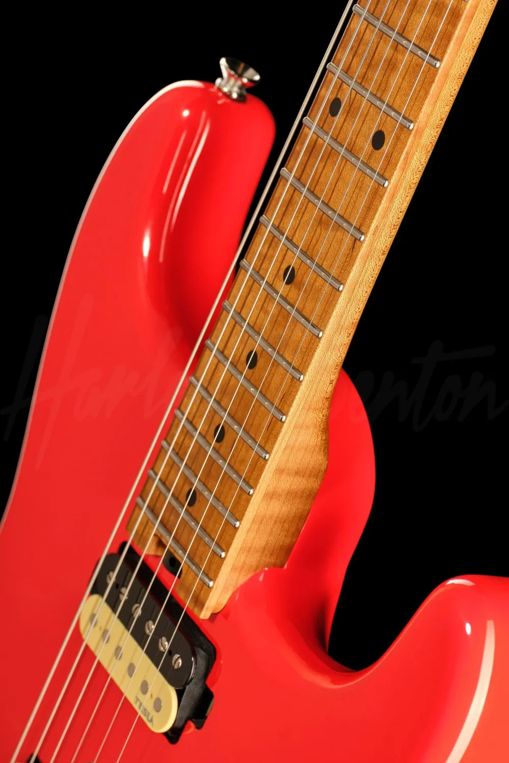 Harley Benton ST-80FR MN HH E-Gitarre Radiant Red