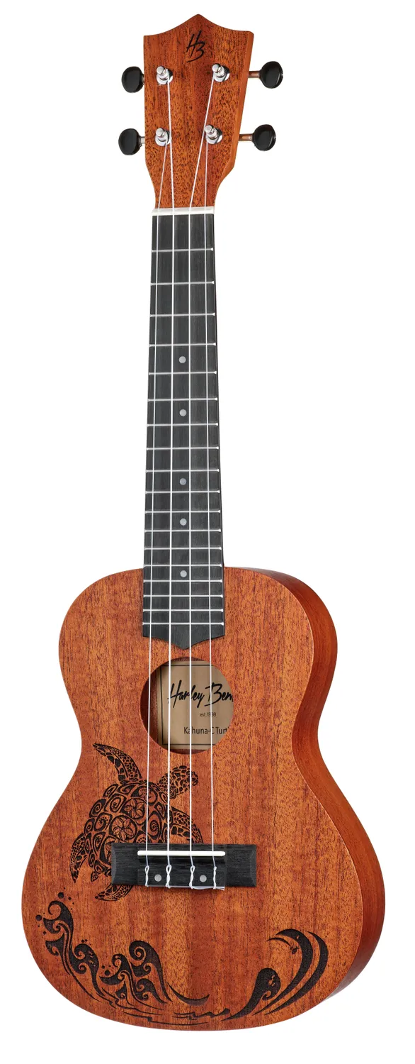 Harley Benton Kahuna-C Ukulele Turtle Konzert Mahagoni