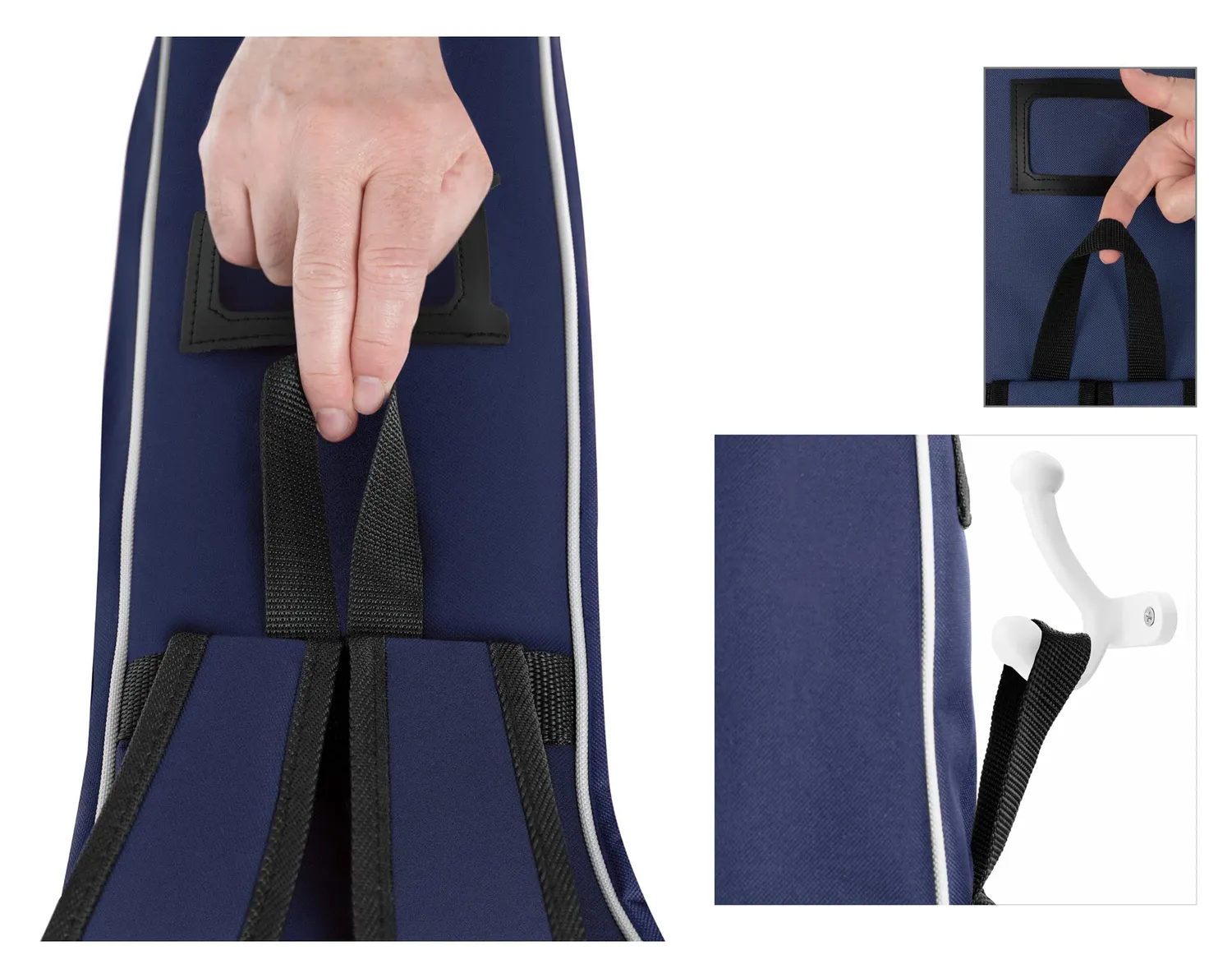 Rocktile 1/2 Klassik-Gitarrentasche Gigbag Blau gepolstert