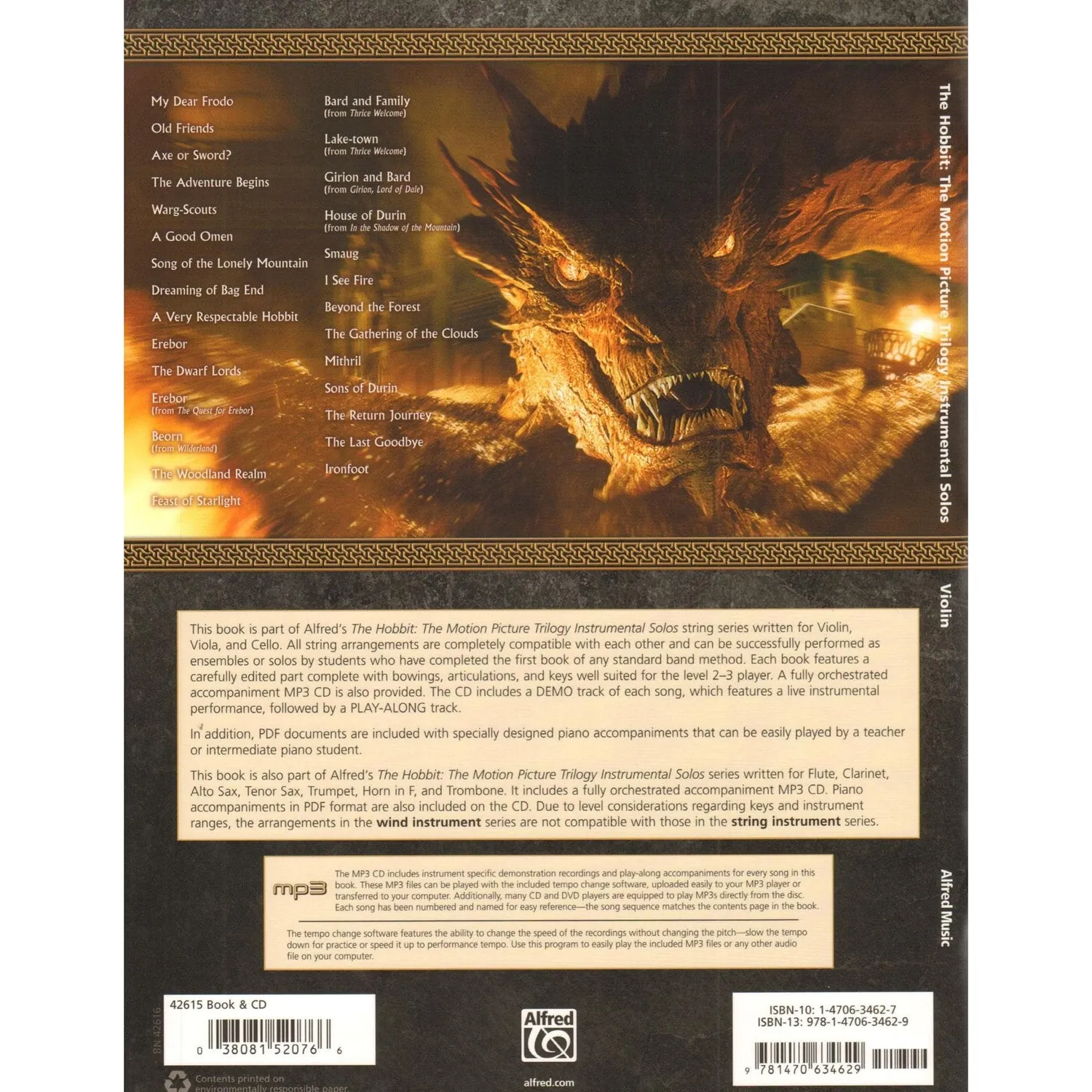 Alfred Hobbit Instrumental Solos Noten Violine mit CD