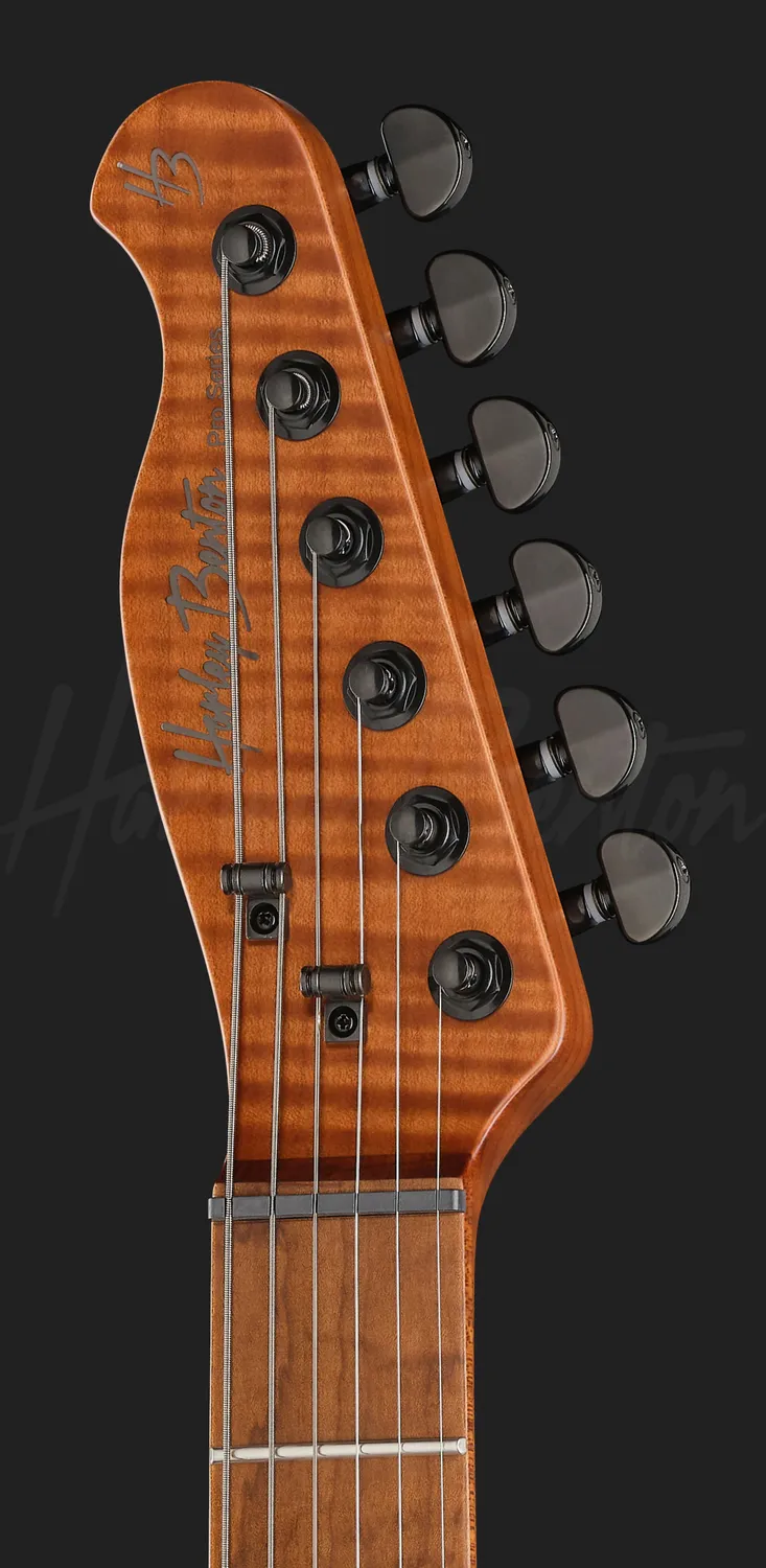 Harley Benton Fusion-T II EMG MN HT E-Gitarre Satin Black Hardtail