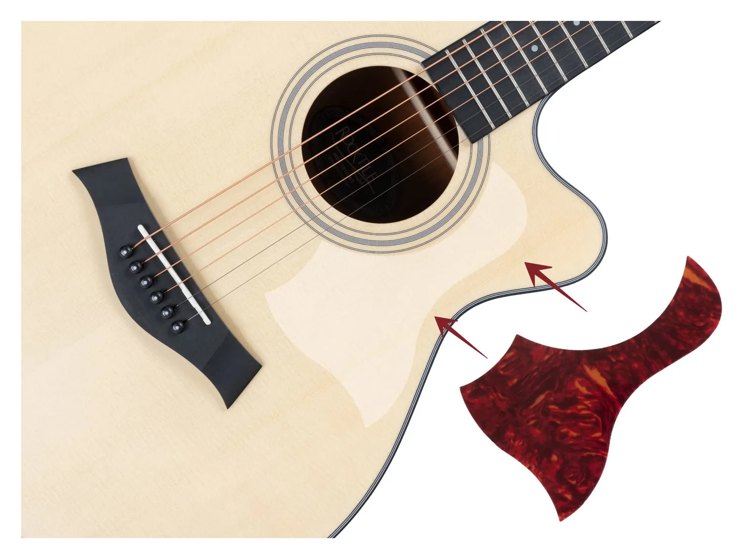 Rocktile WSC-101C NT Westerngitarre Gigbag-Set Concert Fichte