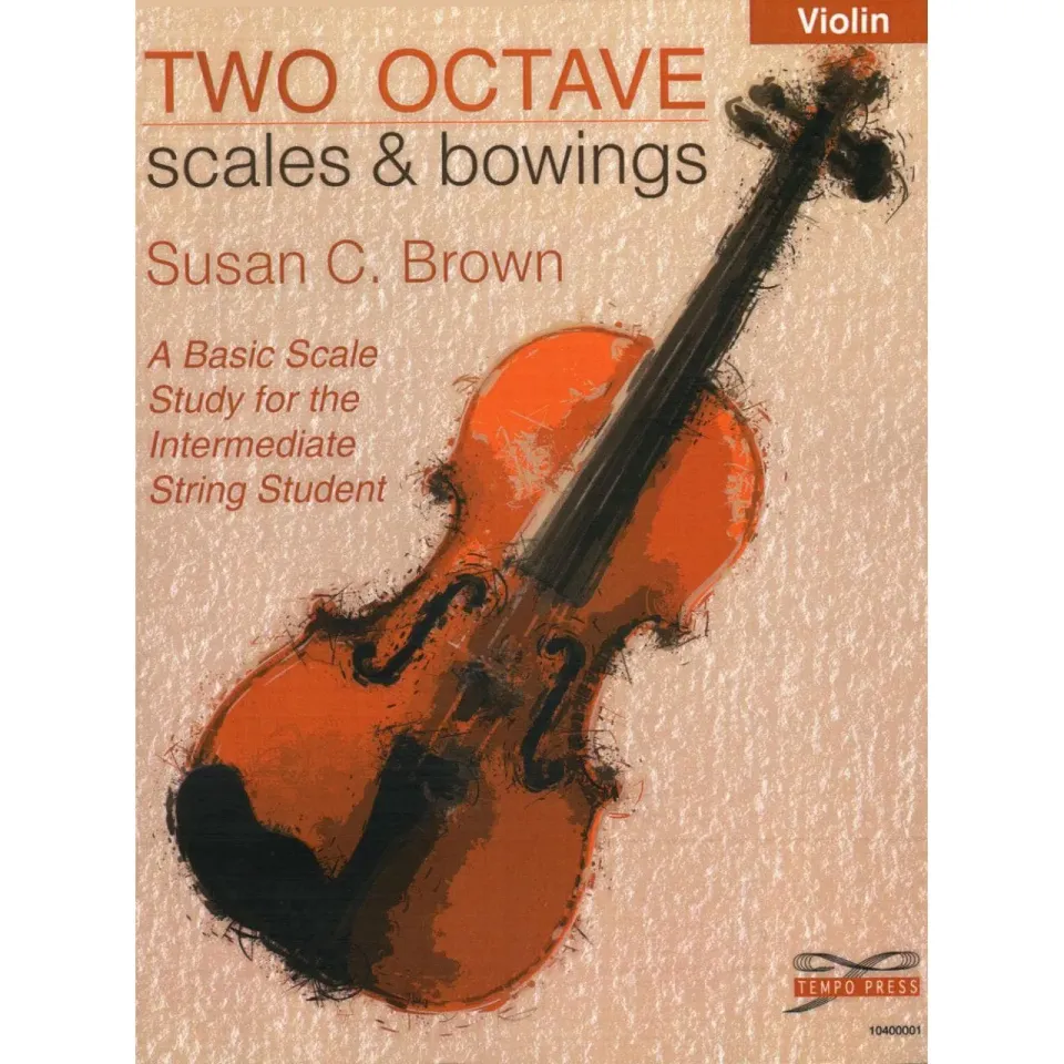 Tempo Press Brown Two Octave Scales Violine Notenheft