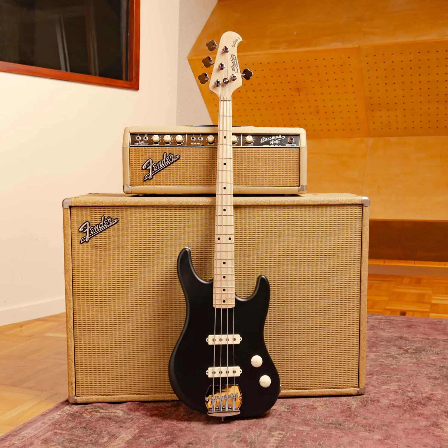 Sterling Joe Dart II E-Bass Schwarz Singlecoil