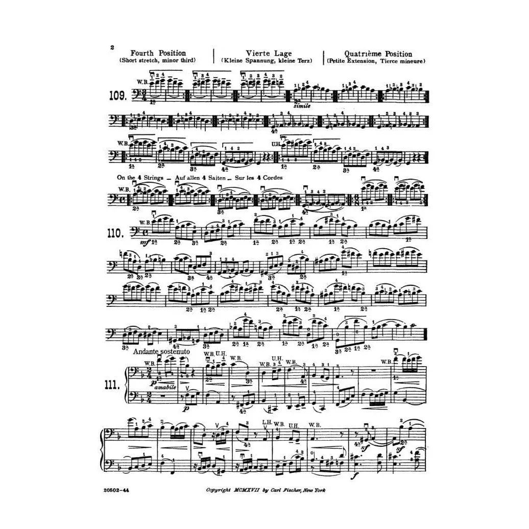 Carl Fischer Dotzauer Method Volume 2 Cello Noten