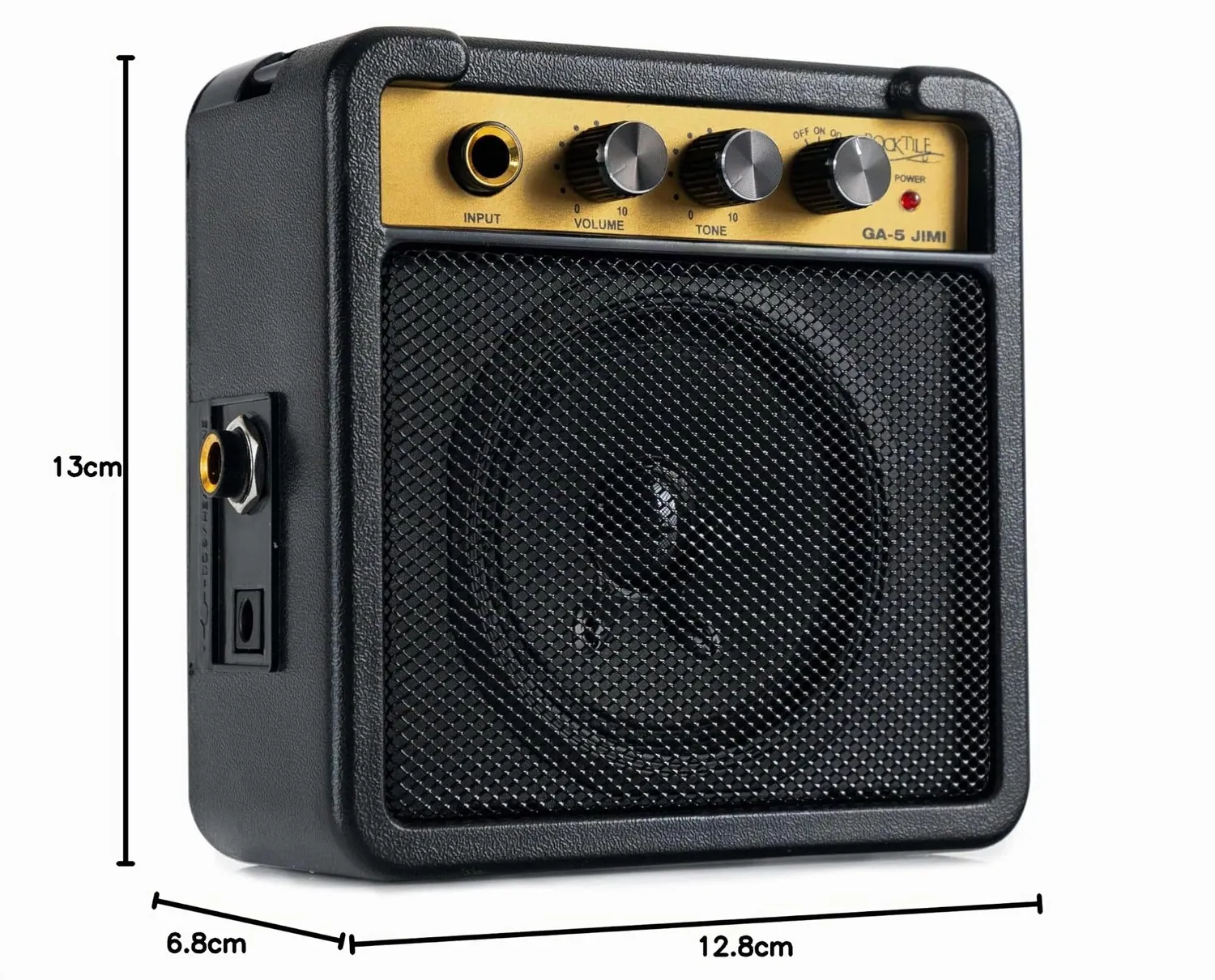 Rocktile GA-5 Jimi Gitarrenverstärker Schwarz 5 Watt