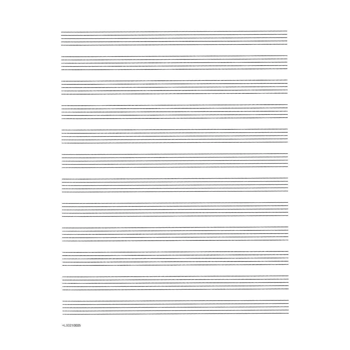 Hal Leonard Standard Notenpapier Spiral Ringbindung 12-zeilig