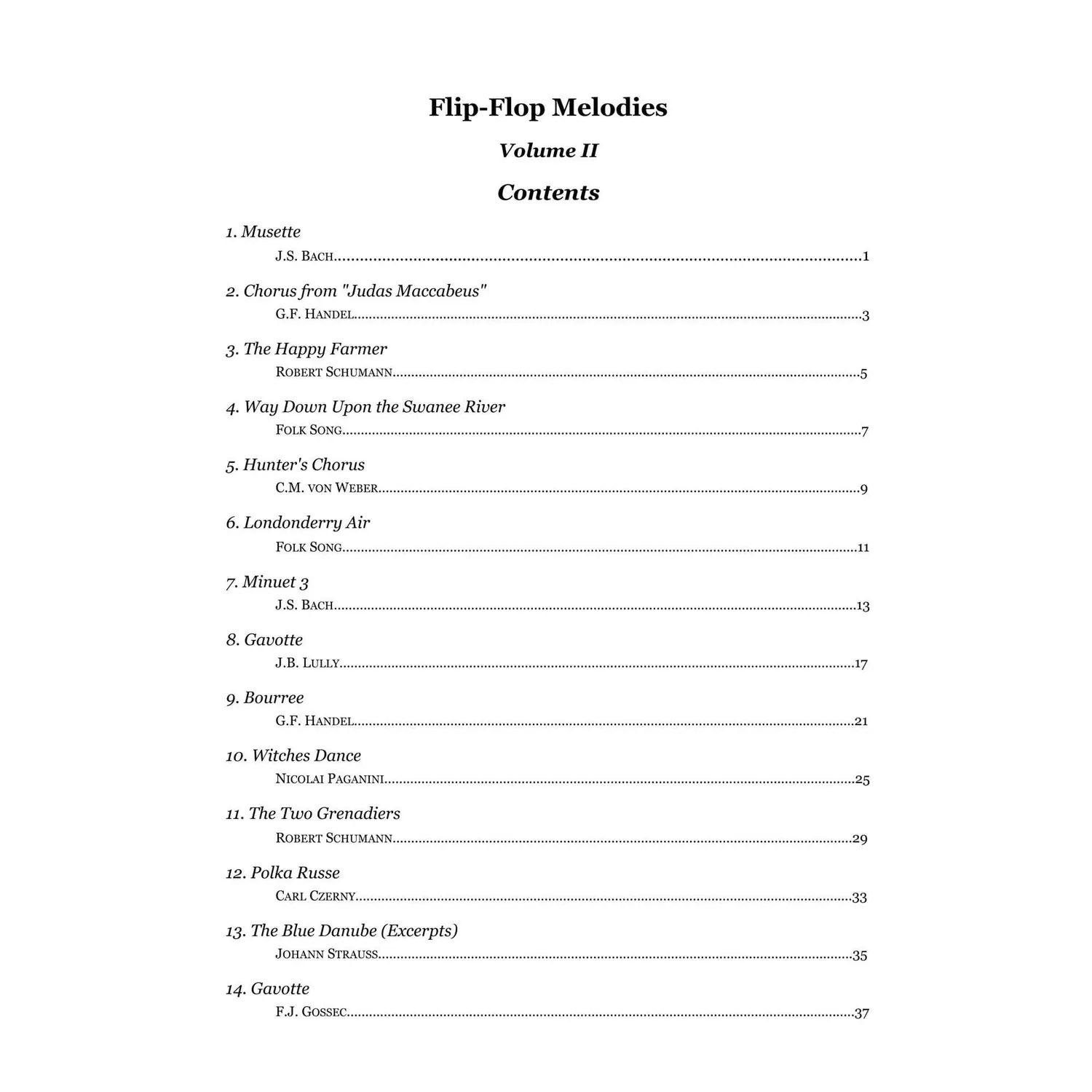 Shar Music Flip-Flop Melodies Vol. II Duonoten Download Cello