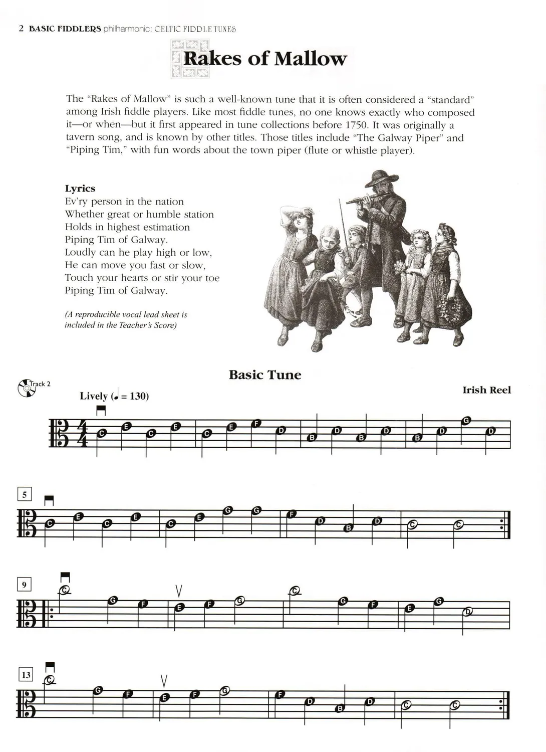 Basic Fiddlers Philharmonic Celtic Fiddle Tunes Viola Noten