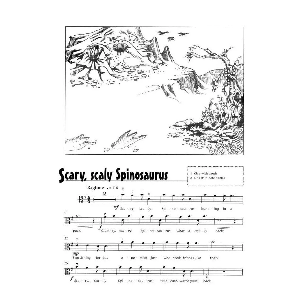 Shar Music Jurassic Blue Noten Bratsche Klavier Anfänger