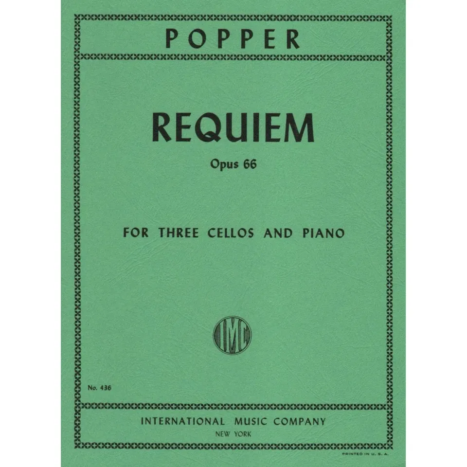 Shar Music Popper Requiem Op 66 Cello Noten 3 Celli Klavier