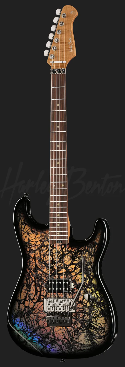 Harley Benton ST-80FR Holographic E-Gitarre Floyd Rose