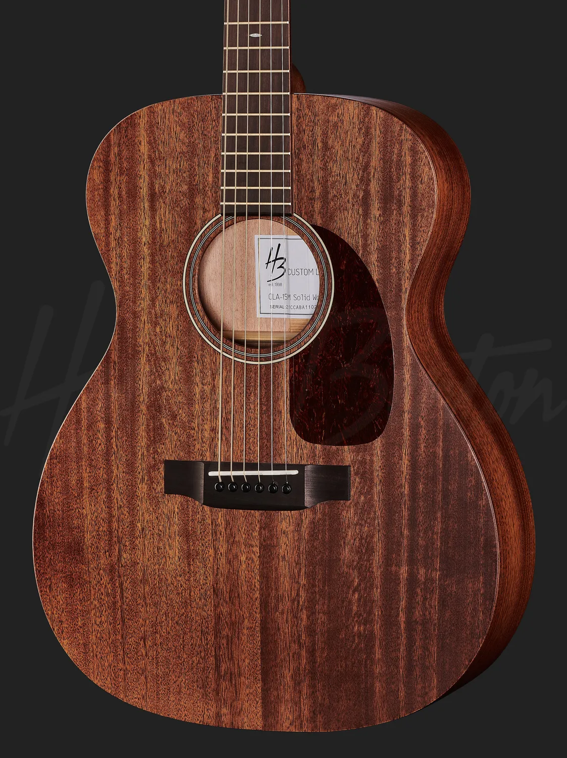 Harley Benton Custom CLA-15M Akustikgitarre Okoume Vollholz