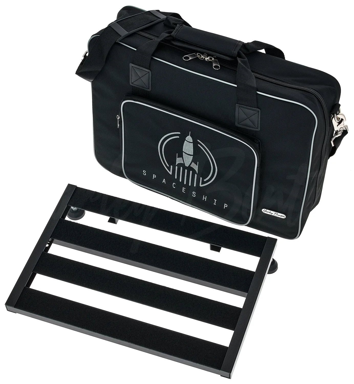 Harley Benton SpaceShip 40 Pedalboard mit Tasche Netzteil