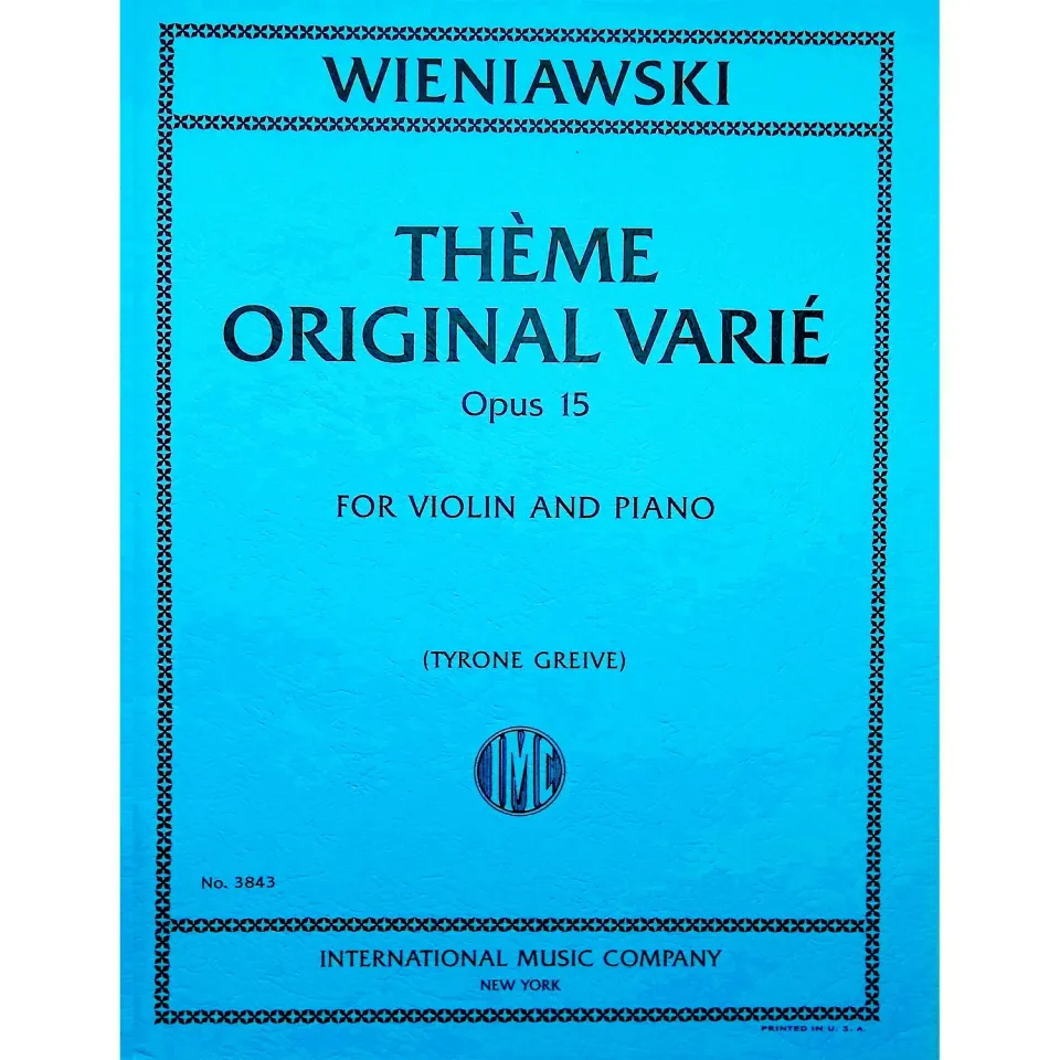 International Wieniawski Thème op.15 Violine Noten