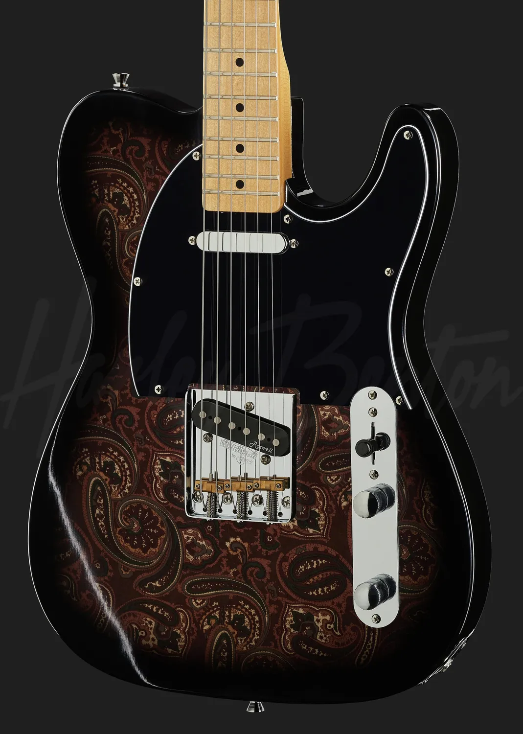 Harley Benton Classic TE-70 E-Gitarre Black Paisley